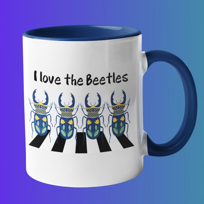 I love the beetles mug