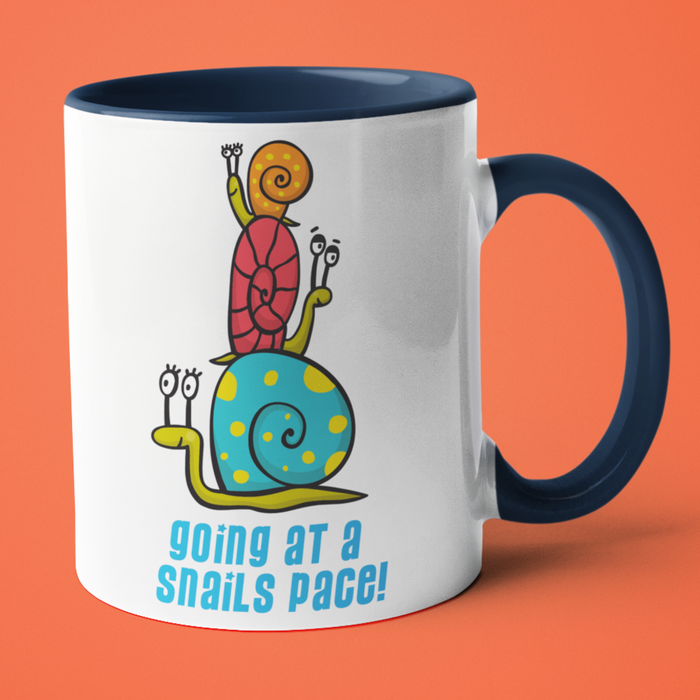 Going at a snails pace mug