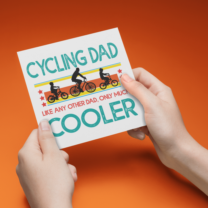 Cycling Dad Greeting Card