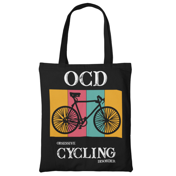 OCD = Obsessive Cycling Disorder, Cycling Canvas Tote Bag