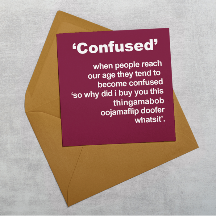 Confused Greeting Card
