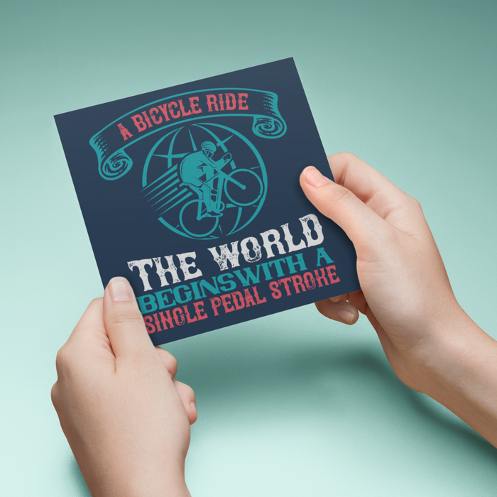 A Bicycle Ride Greeting Card