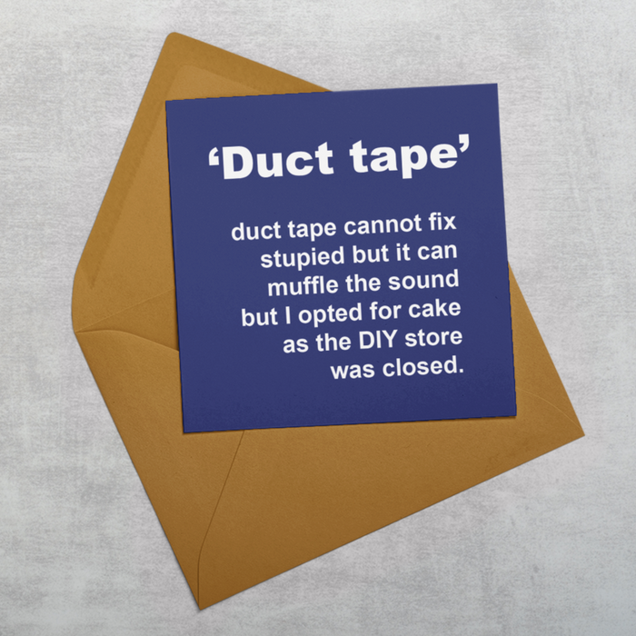 Duct Tape Greeting Card
