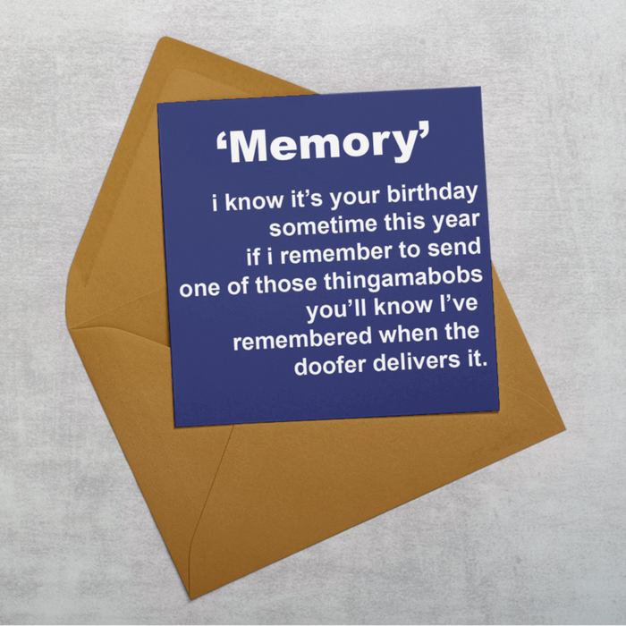 Memory Greeting Card