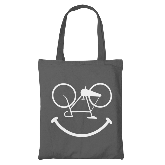 Cycling make me smile, Cycling Canvas Tote Bag