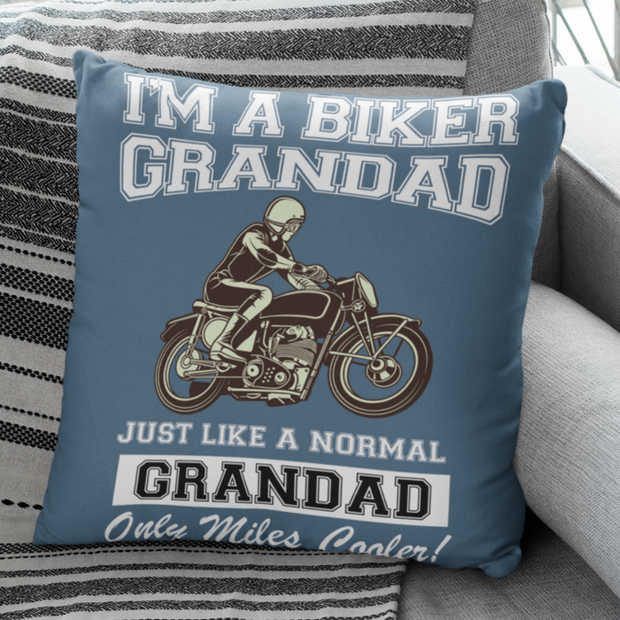 I'm a biker grandad Motorbike Cushion