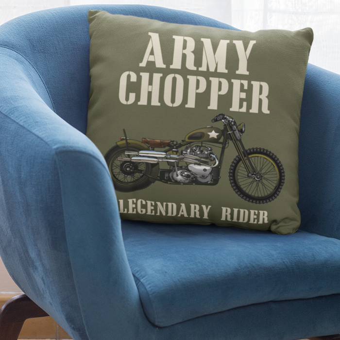Army Chopper Motorbike Cushion