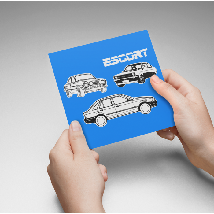 Ford Escort Greeting Card