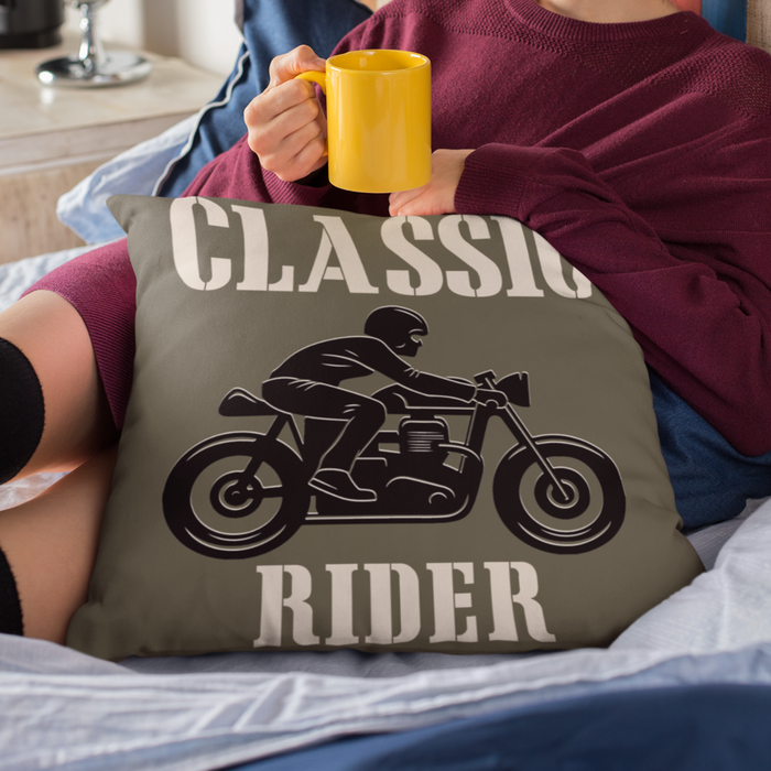 Classic Rider Motorbike Cushion