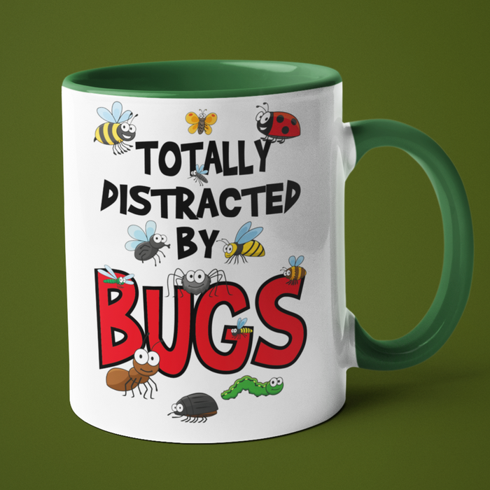 Totally distracted by bugs mug