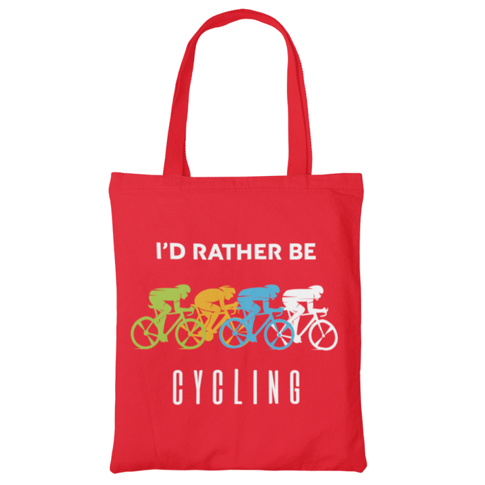 I'd Rather be Cycling Canvas Tote Bag