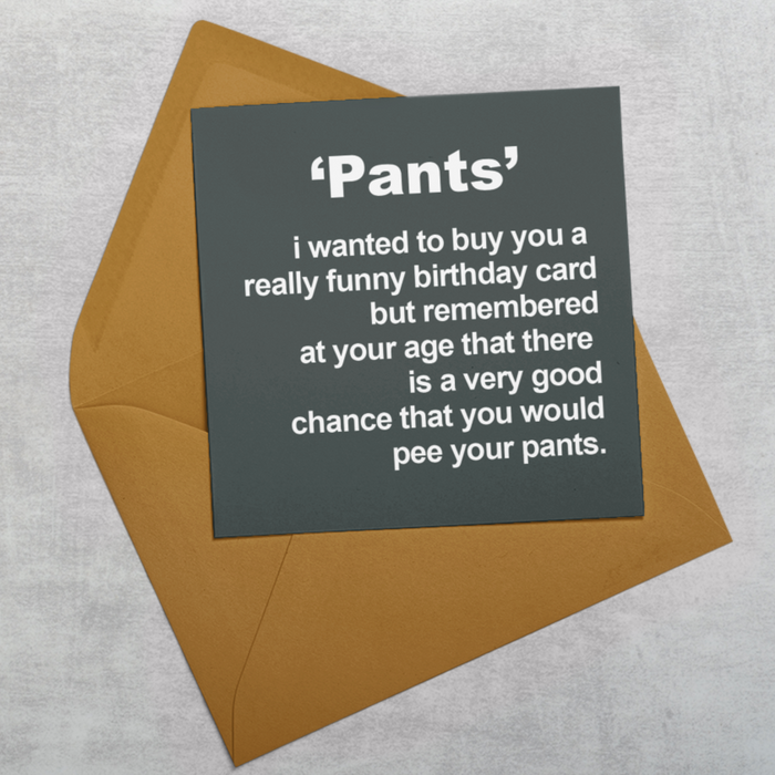 Pants Greeting Card