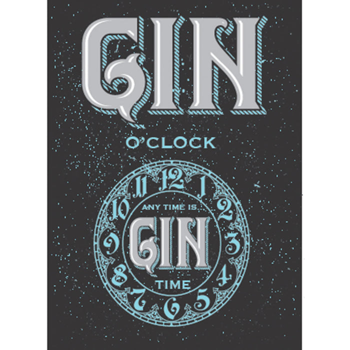 Gin Time A3 Metal Sign