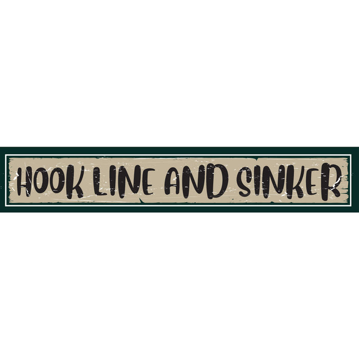 Hook Line And Sinker Foamex Garage Sign