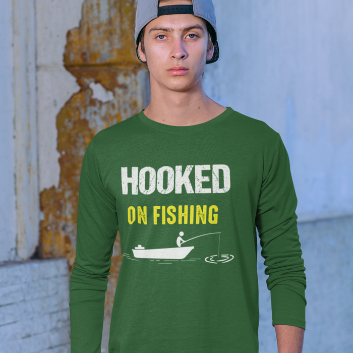 Hooked on Fishing, Fishing Humour T-shirt