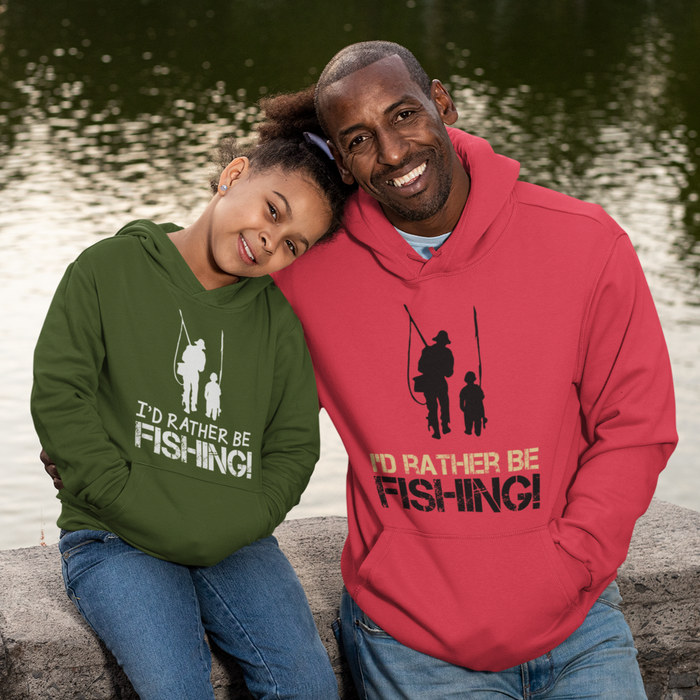 I'd rather be fishing.  Fishing Humour Hoodie