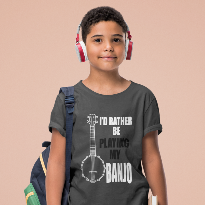 I'd rather be playing my banjo Music T-Shirt