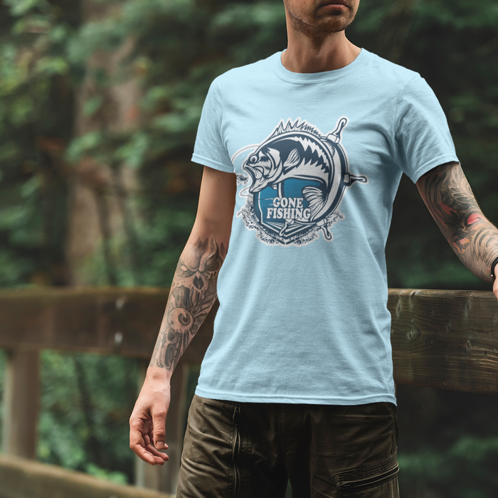 Gone fishing, Fishing Humour T-shirt