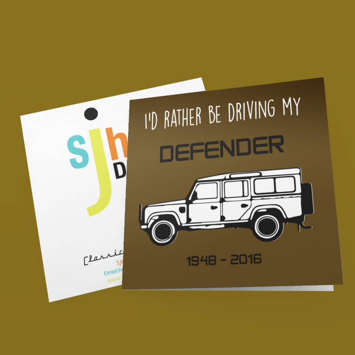 Land Rover Defender Greeting Card