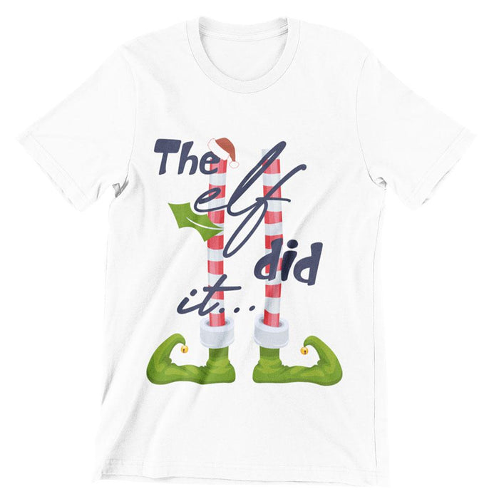 The Elf Did It Christmas T-shirt